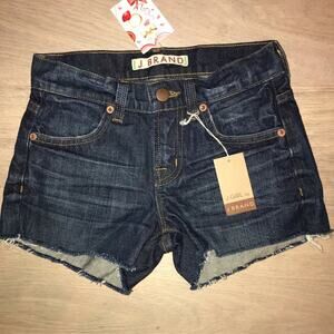 J Brand Girls 2" CUT OFF SHORT IN SIAM WASH 10